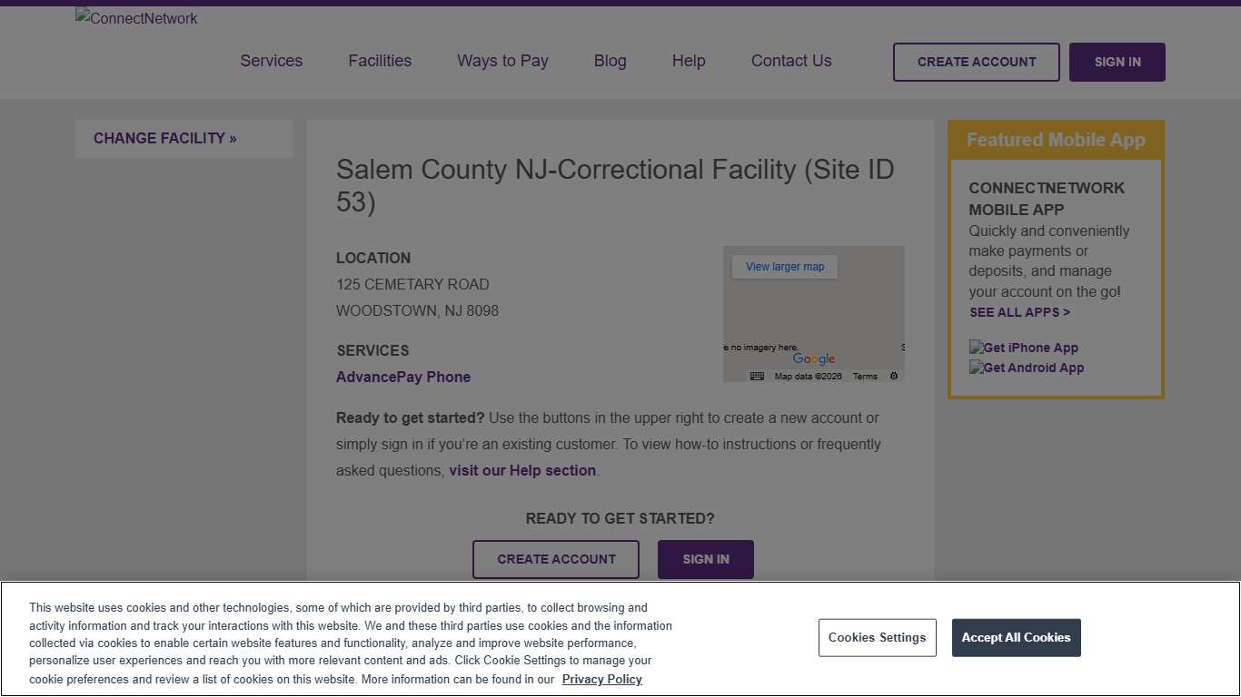 Salem County NJ-Correctional Facility | ConnectNetwork